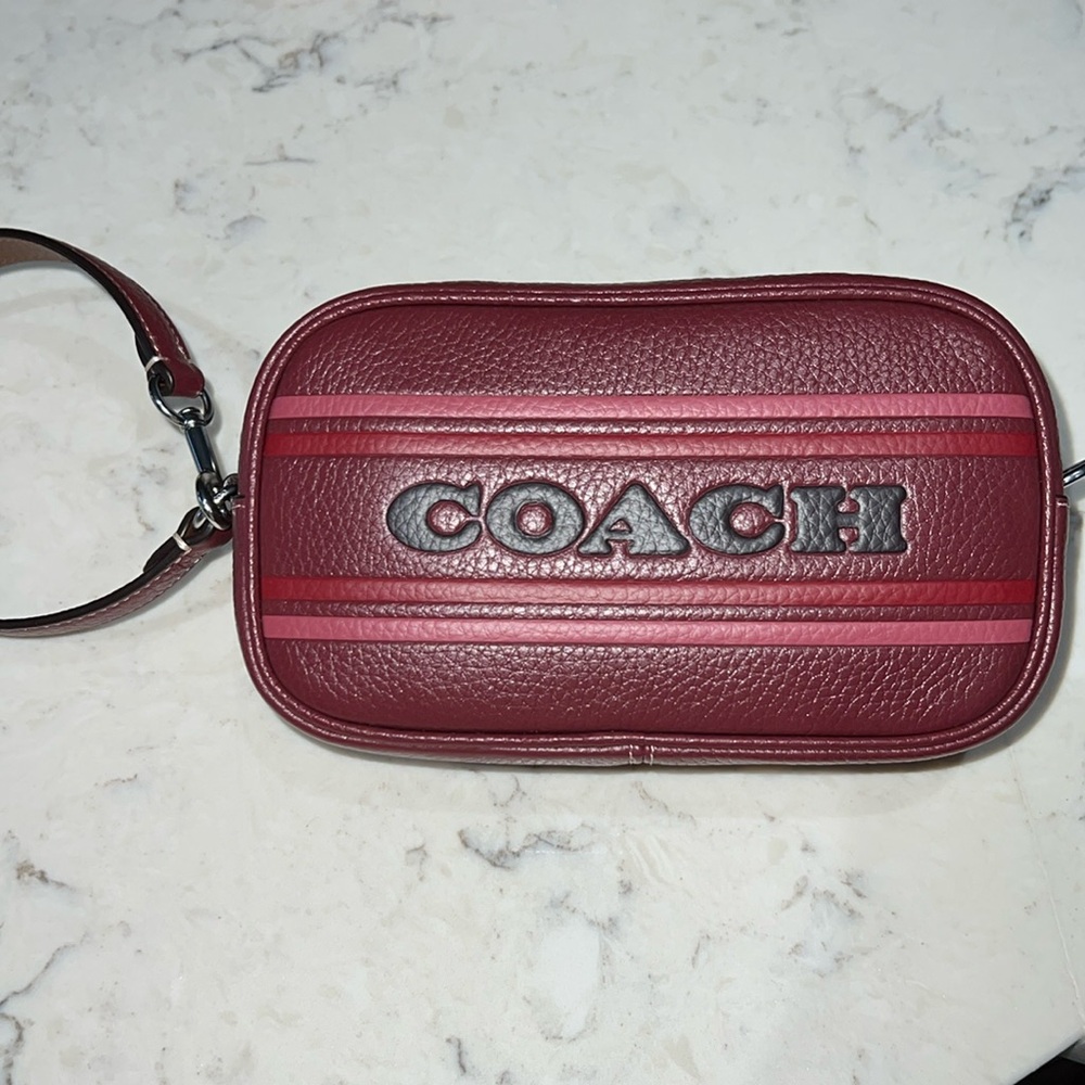 Coach Jamie Wristlet with Coach Stripe
